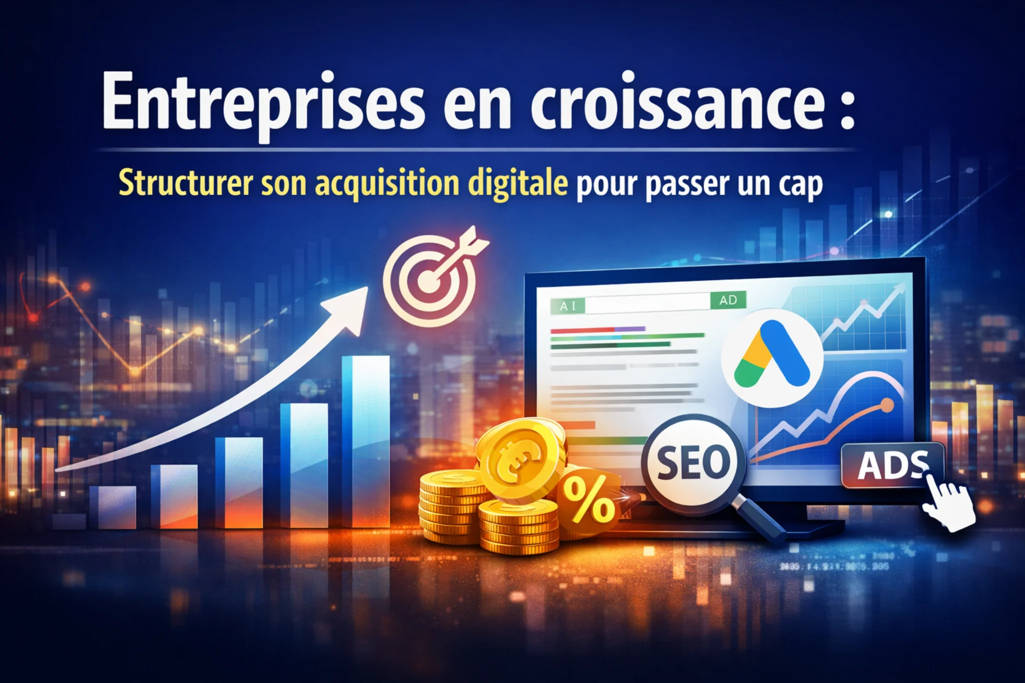 entreprises en croissance acquisition digitale SEO Google Ads stratégie performance génération de leads PME